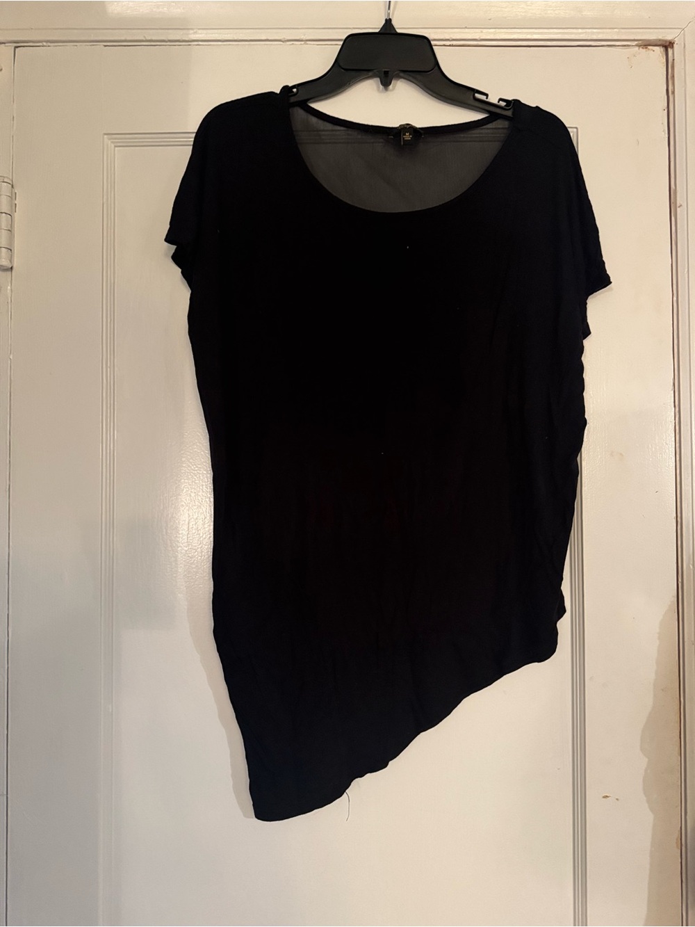 Cupio Black Lightweight Scoop Neck Top - Size M